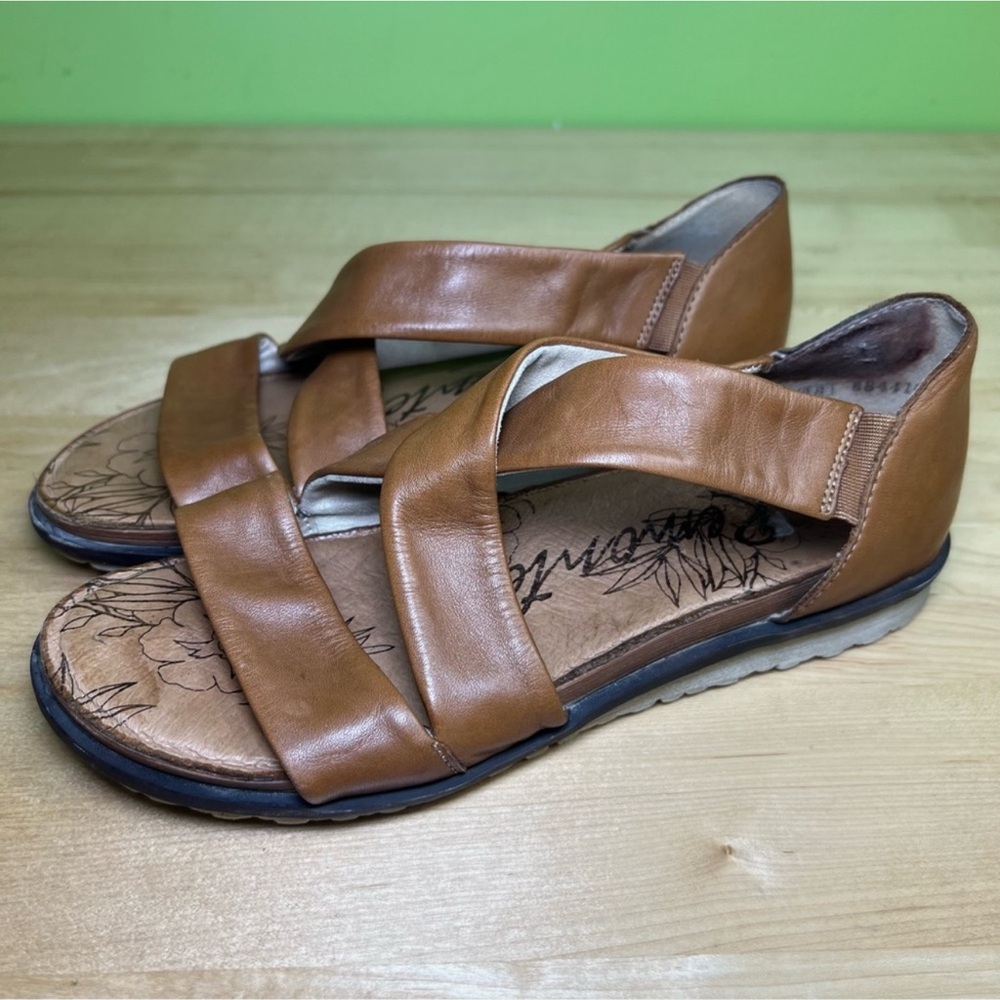 Remonte Brown Leather Sandals Comfortable Lightweight Design size 9